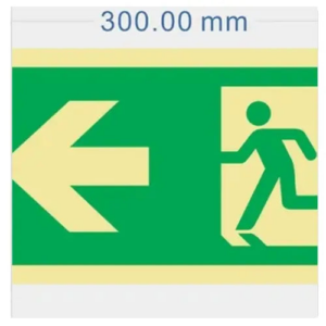 Emergency Exit Up To The Left Sign